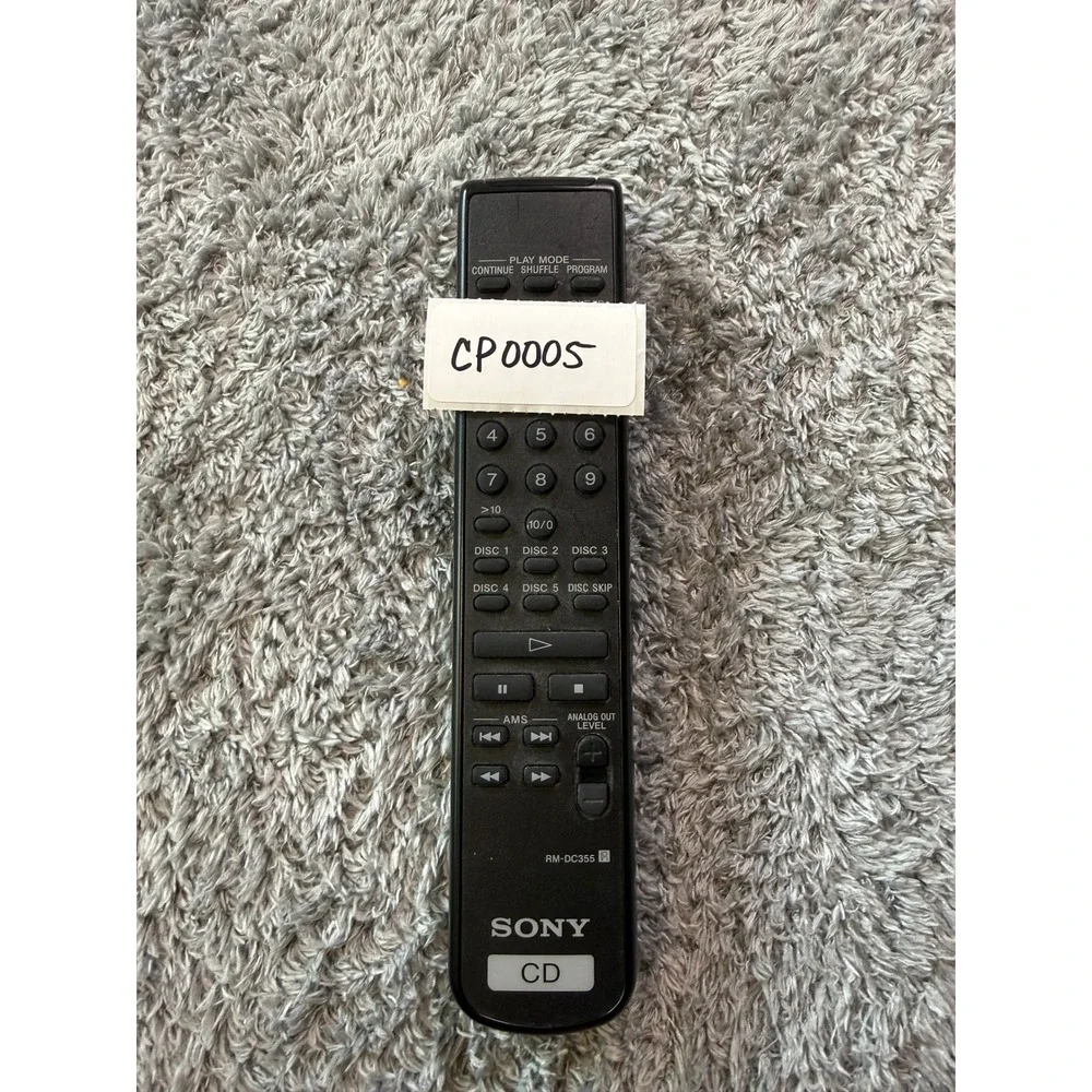 Sony Unisex RM-DC355 Remote Control OS Black CD Player Disc Changer Replacement